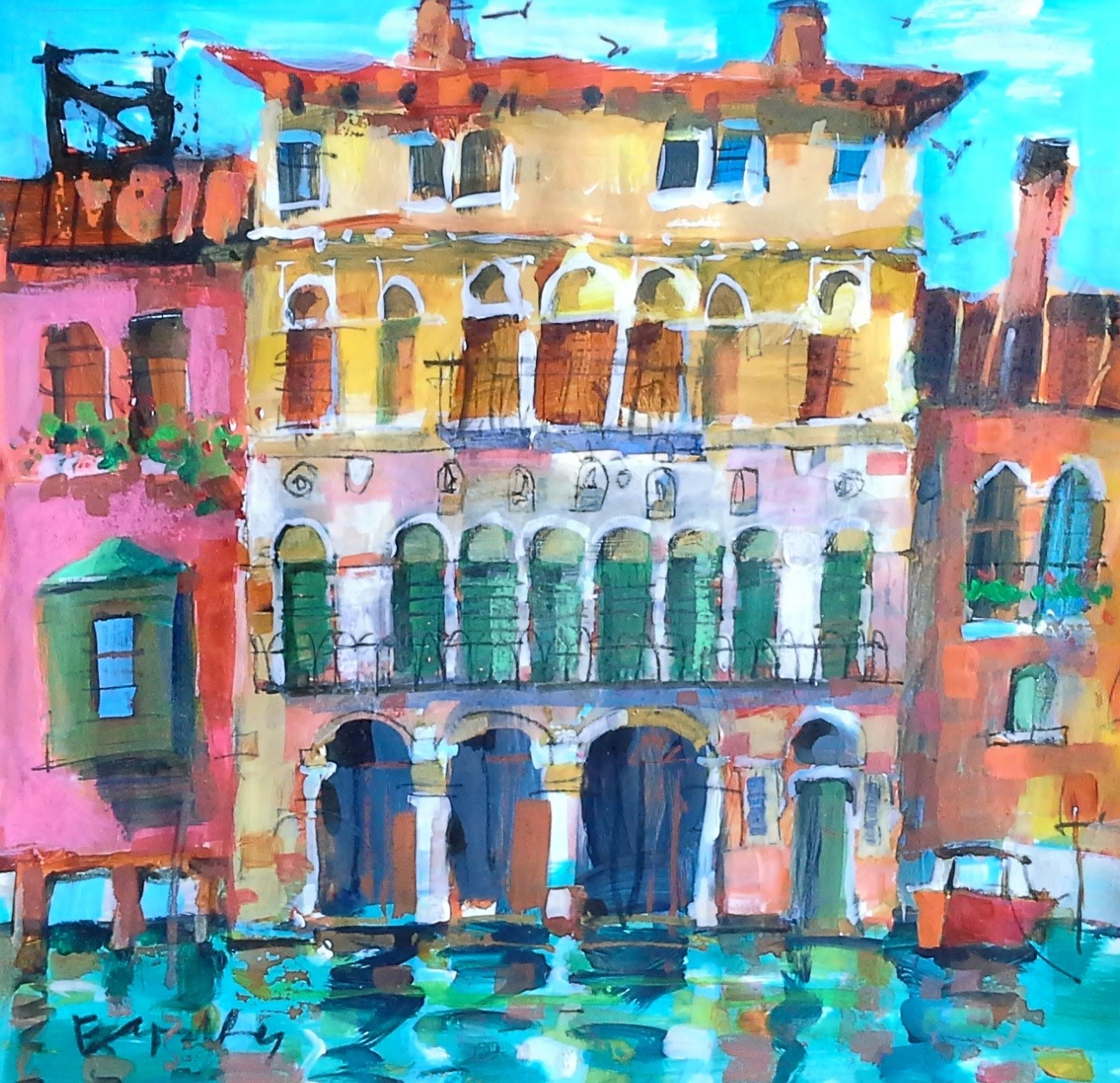 'Ca'da Mosta, Venice' by artist Ron Eardley